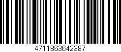 Código de barras (EAN, GTIN, SKU, ISBN): '4711863642387'