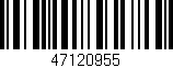 Código de barras (EAN, GTIN, SKU, ISBN): '47120955'