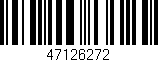 Código de barras (EAN, GTIN, SKU, ISBN): '47126272'