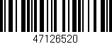 Código de barras (EAN, GTIN, SKU, ISBN): '47126520'