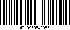 Código de barras (EAN, GTIN, SKU, ISBN): '4713968540056'