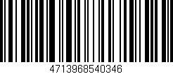 Código de barras (EAN, GTIN, SKU, ISBN): '4713968540346'