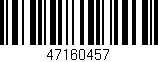 Código de barras (EAN, GTIN, SKU, ISBN): '47160457'