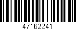 Código de barras (EAN, GTIN, SKU, ISBN): '47162241'