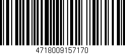 Código de barras (EAN, GTIN, SKU, ISBN): '4718009157170'