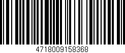 Código de barras (EAN, GTIN, SKU, ISBN): '4718009158368'