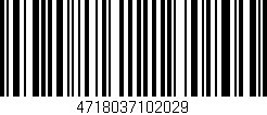 Código de barras (EAN, GTIN, SKU, ISBN): '4718037102029'
