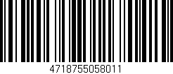 Código de barras (EAN, GTIN, SKU, ISBN): '4718755058011'