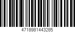 Código de barras (EAN, GTIN, SKU, ISBN): '4718981443285'