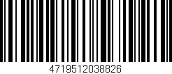 Código de barras (EAN, GTIN, SKU, ISBN): '4719512038826'