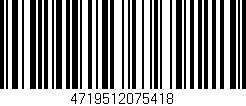 Código de barras (EAN, GTIN, SKU, ISBN): '4719512075418'