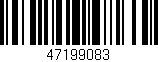 Código de barras (EAN, GTIN, SKU, ISBN): '47199083'