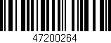 Código de barras (EAN, GTIN, SKU, ISBN): '47200264'