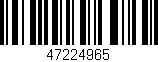 Código de barras (EAN, GTIN, SKU, ISBN): '47224965'