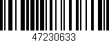 Código de barras (EAN, GTIN, SKU, ISBN): '47230633'