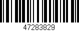 Código de barras (EAN, GTIN, SKU, ISBN): '47283829'