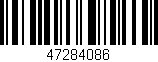 Código de barras (EAN, GTIN, SKU, ISBN): '47284086'