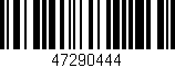 Código de barras (EAN, GTIN, SKU, ISBN): '47290444'