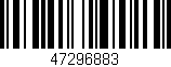 Código de barras (EAN, GTIN, SKU, ISBN): '47296883'