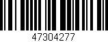 Código de barras (EAN, GTIN, SKU, ISBN): '47304277'