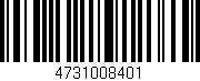 Código de barras (EAN, GTIN, SKU, ISBN): '4731008401'