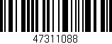 Código de barras (EAN, GTIN, SKU, ISBN): '47311088'