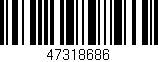 Código de barras (EAN, GTIN, SKU, ISBN): '47318686'