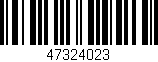 Código de barras (EAN, GTIN, SKU, ISBN): '47324023'