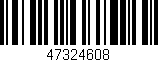 Código de barras (EAN, GTIN, SKU, ISBN): '47324608'