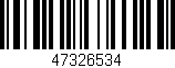 Código de barras (EAN, GTIN, SKU, ISBN): '47326534'