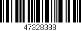 Código de barras (EAN, GTIN, SKU, ISBN): '47328388'