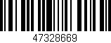 Código de barras (EAN, GTIN, SKU, ISBN): '47328669'