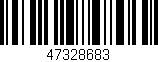Código de barras (EAN, GTIN, SKU, ISBN): '47328683'