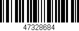 Código de barras (EAN, GTIN, SKU, ISBN): '47328684'