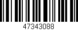 Código de barras (EAN, GTIN, SKU, ISBN): '47343088'