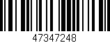 Código de barras (EAN, GTIN, SKU, ISBN): '47347248'