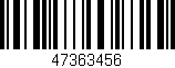 Código de barras (EAN, GTIN, SKU, ISBN): '47363456'