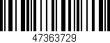 Código de barras (EAN, GTIN, SKU, ISBN): '47363729'