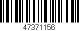 Código de barras (EAN, GTIN, SKU, ISBN): '47371156'