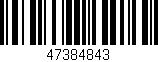 Código de barras (EAN, GTIN, SKU, ISBN): '47384843'