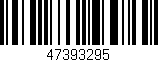Código de barras (EAN, GTIN, SKU, ISBN): '47393295'