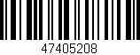 Código de barras (EAN, GTIN, SKU, ISBN): '47405208'