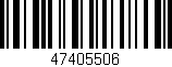 Código de barras (EAN, GTIN, SKU, ISBN): '47405506'