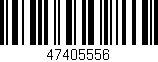 Código de barras (EAN, GTIN, SKU, ISBN): '47405556'