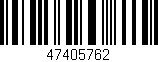 Código de barras (EAN, GTIN, SKU, ISBN): '47405762'