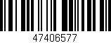 Código de barras (EAN, GTIN, SKU, ISBN): '47406577'