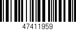 Código de barras (EAN, GTIN, SKU, ISBN): '47411959'