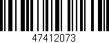 Código de barras (EAN, GTIN, SKU, ISBN): '47412073'