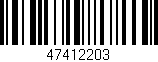 Código de barras (EAN, GTIN, SKU, ISBN): '47412203'