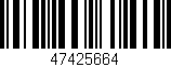 Código de barras (EAN, GTIN, SKU, ISBN): '47425664'